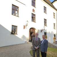 SPD Kreisräte Geld Olbrich (r), Peter Hirsch (l)